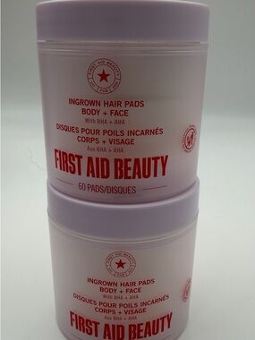 First Aid Beauty Ingrown Hair Pads Body + Face W/ BHA +AHA DUO
